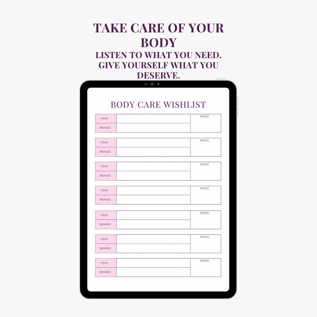 SELF CARE PLANNER