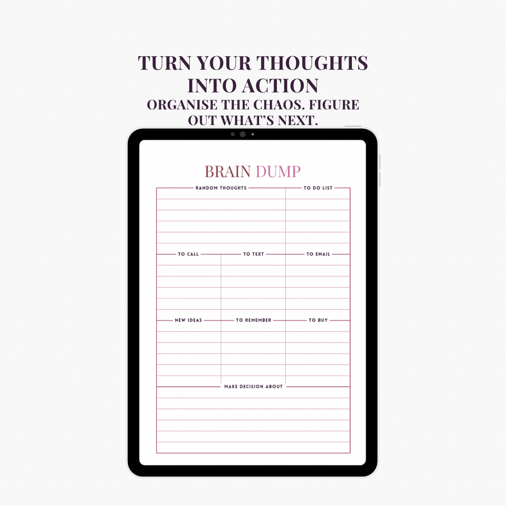 BRAIN DUMP PLANNER