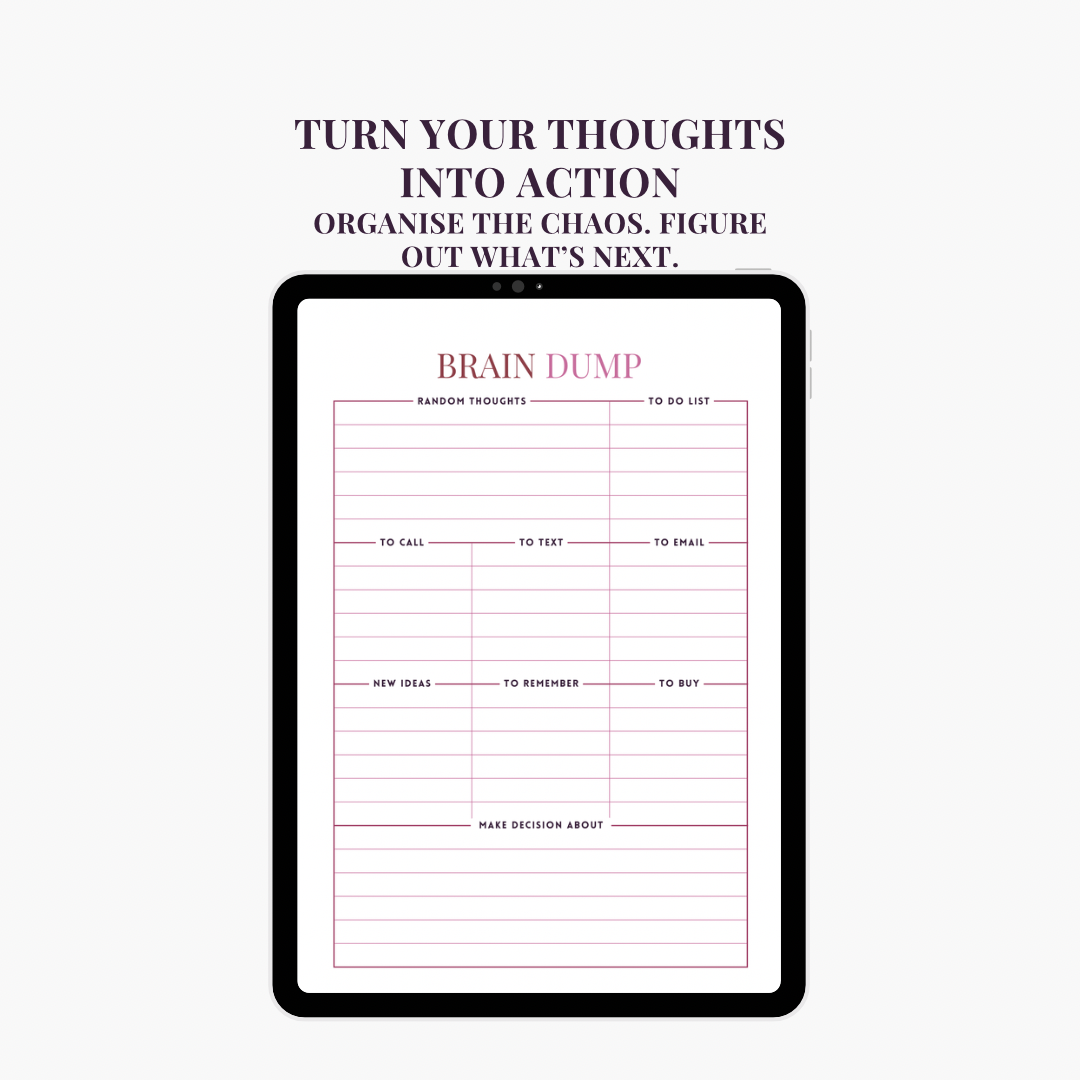 BRAIN DUMP PLANNER