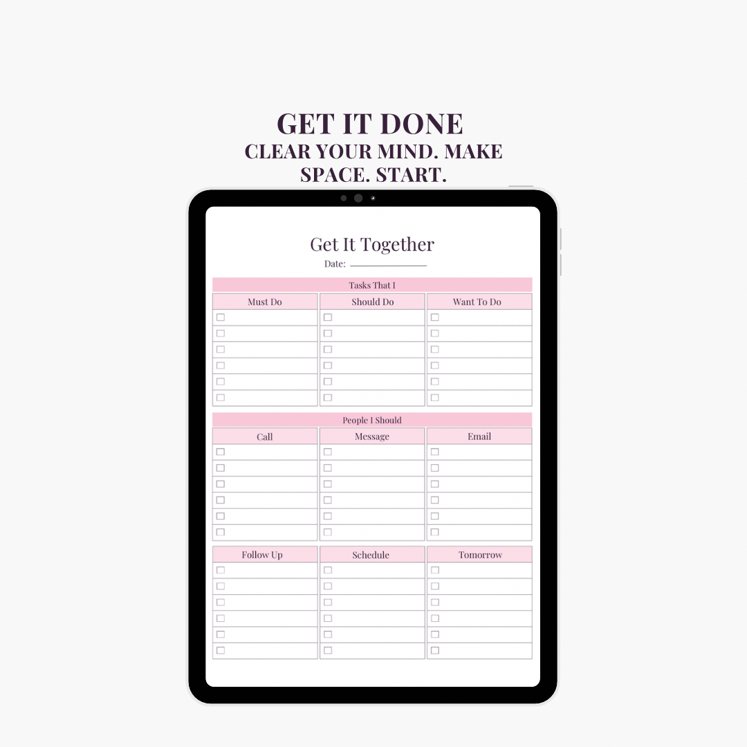 BRAIN DUMP PLANNER