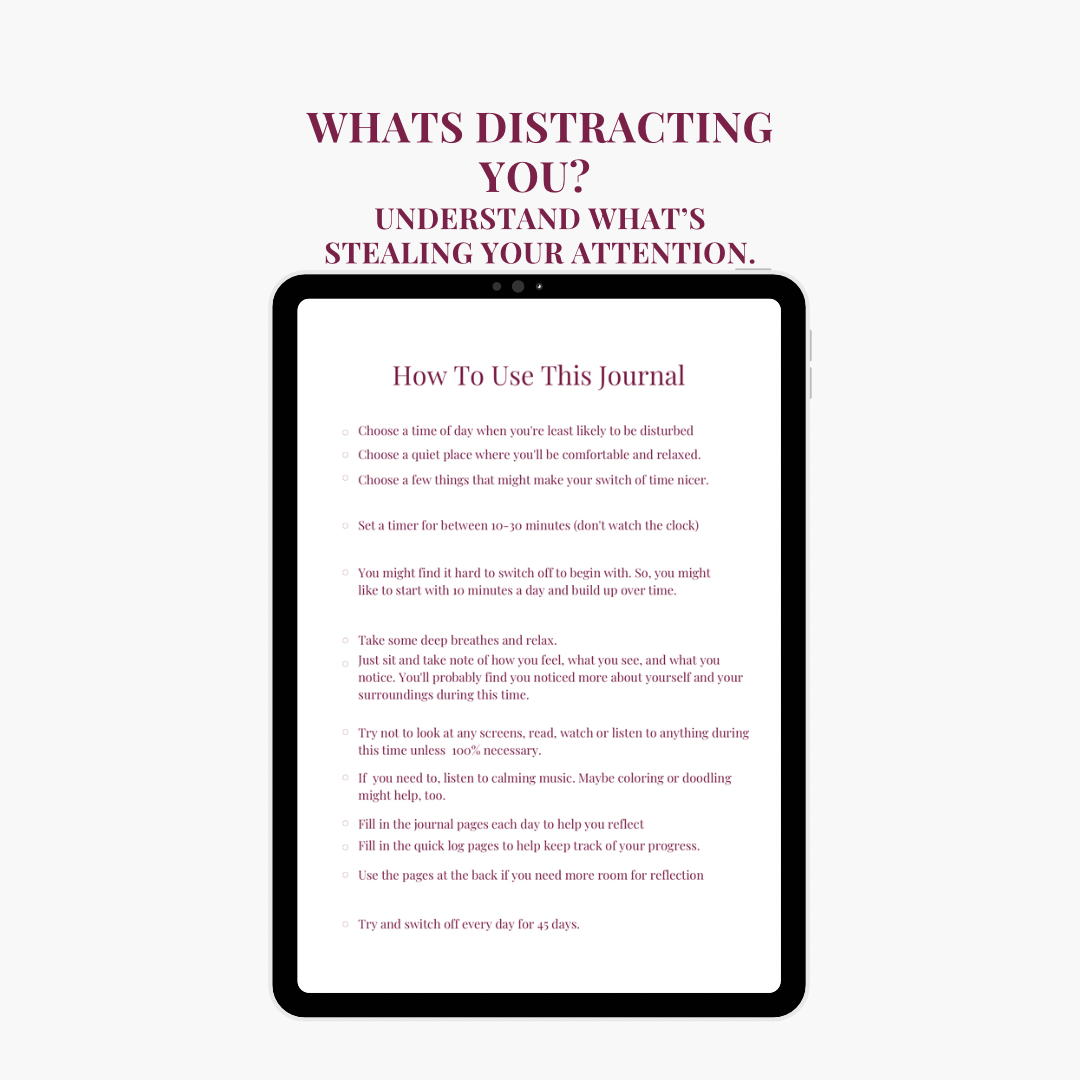 DIGITAL DETOX JOURNAL